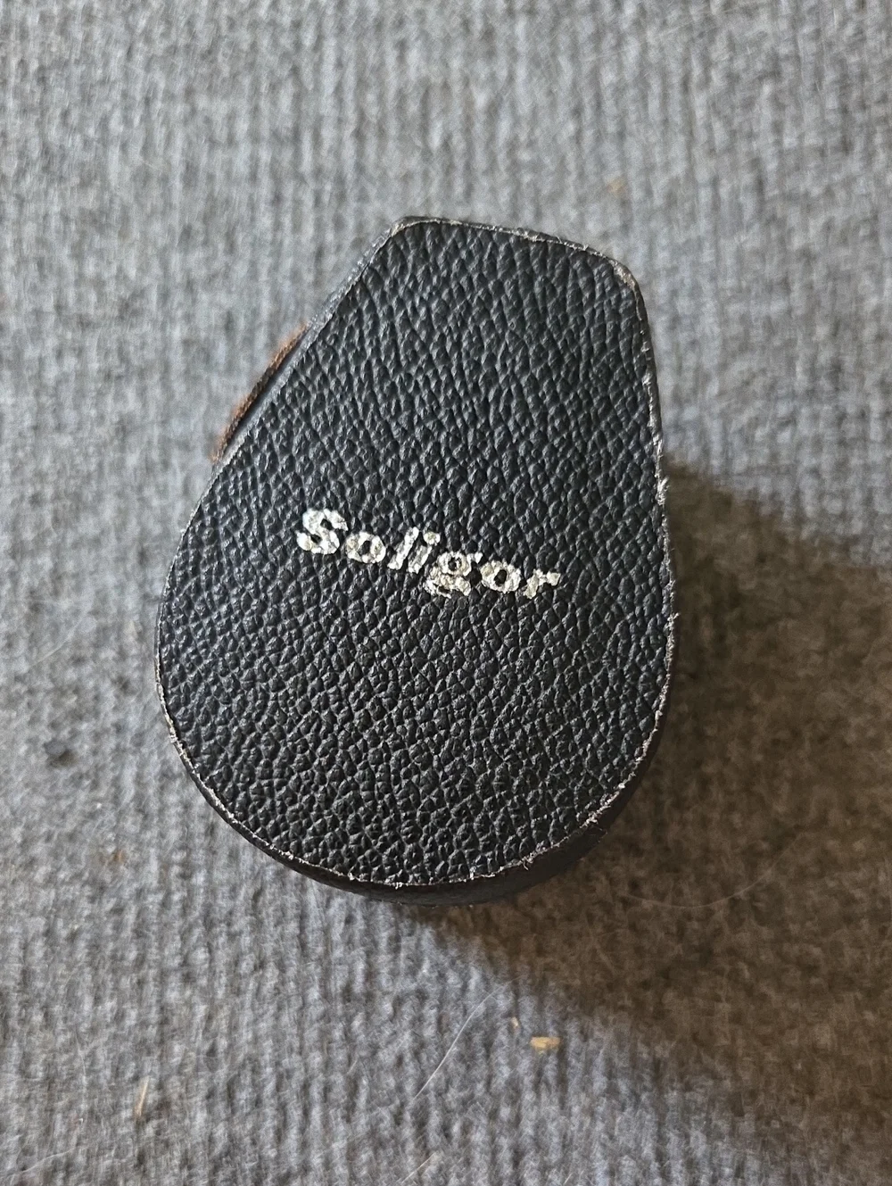 Igor Black Leather Camera Case